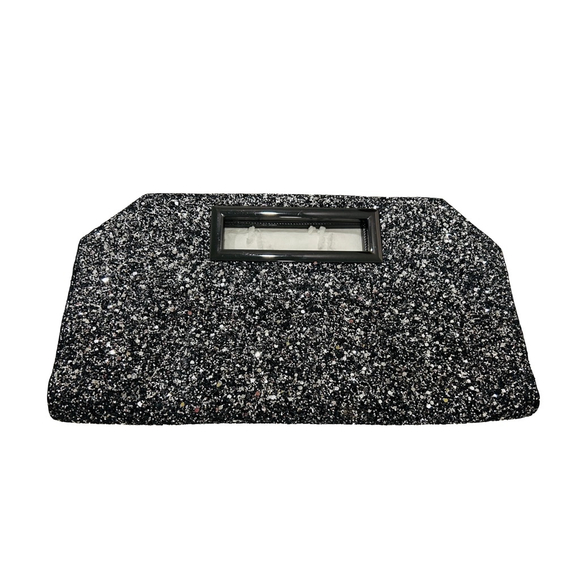Express Handbags - Express Black Silver sparkly Clutch